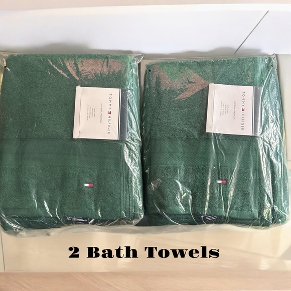 Tommy Hilfiger 3 Towel Set Botanical Garden Green - Picture 2 of 3